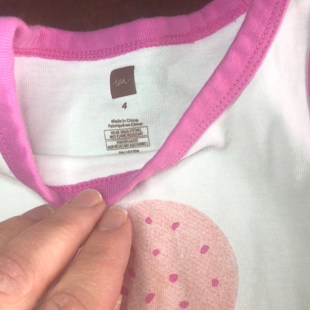 Tea Collection PJs size 4 - Picture 4 of 8
